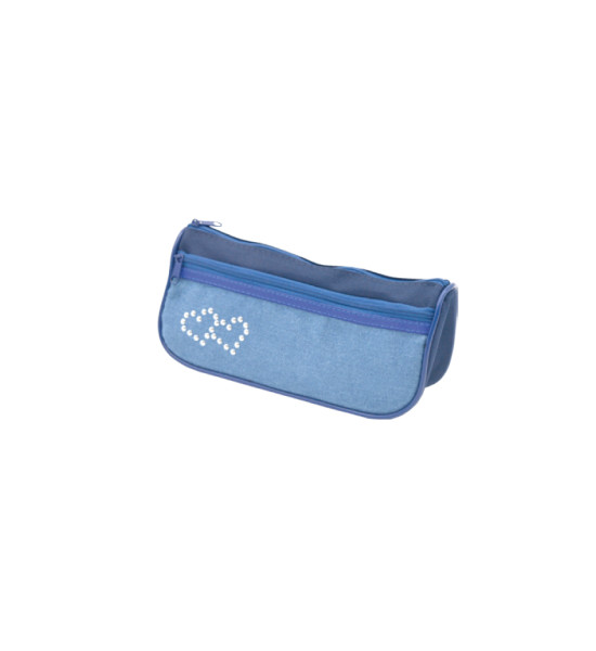 Cartuchera/Estuche Escolar, Mod. Hearts. 2 Cierres. Unidad
